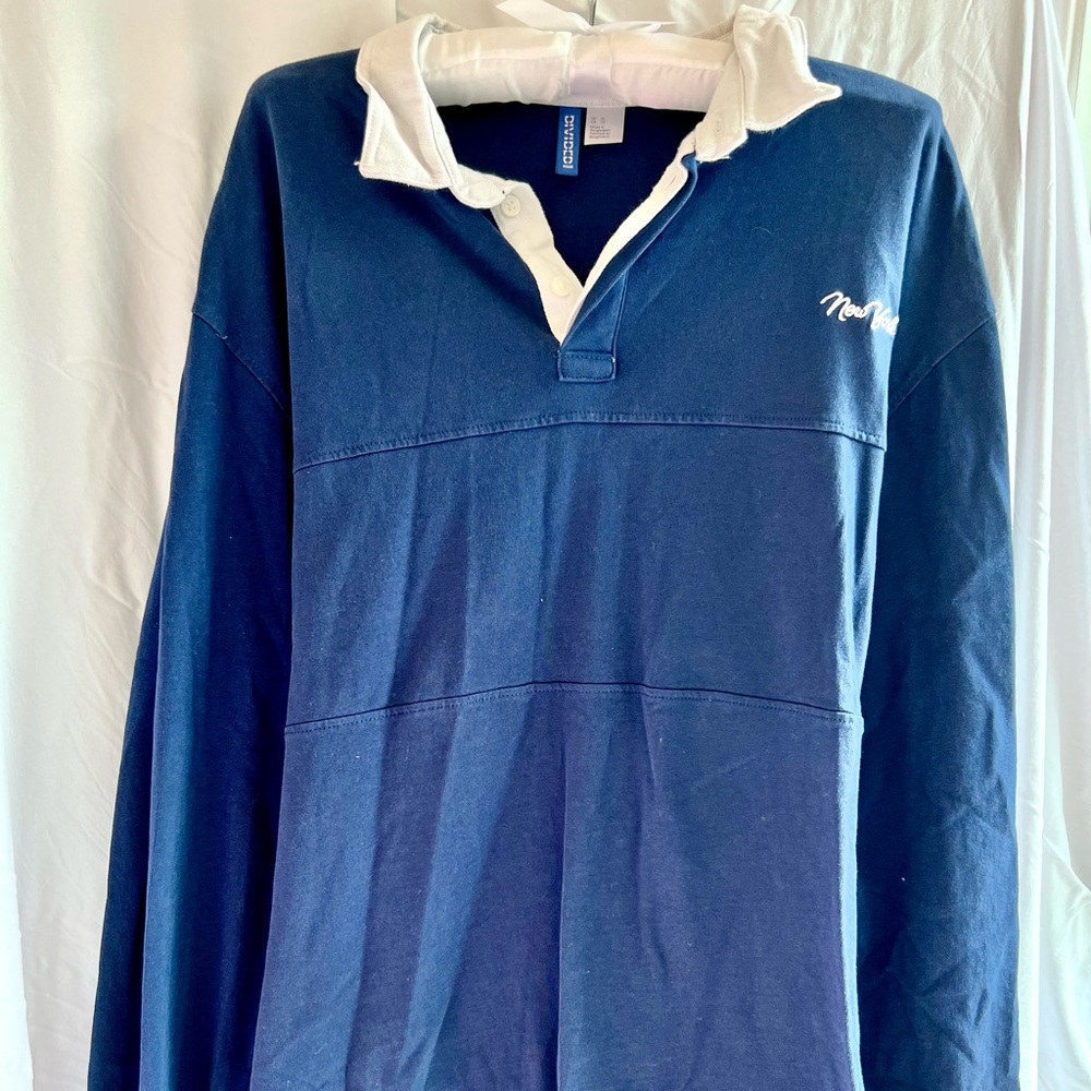 Oversized casual long sleeve collared shirt